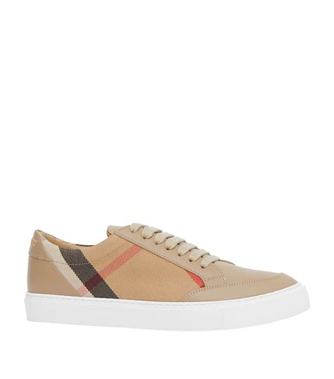 burberry leather and house check sneakers fakes|burberry shoes logo.